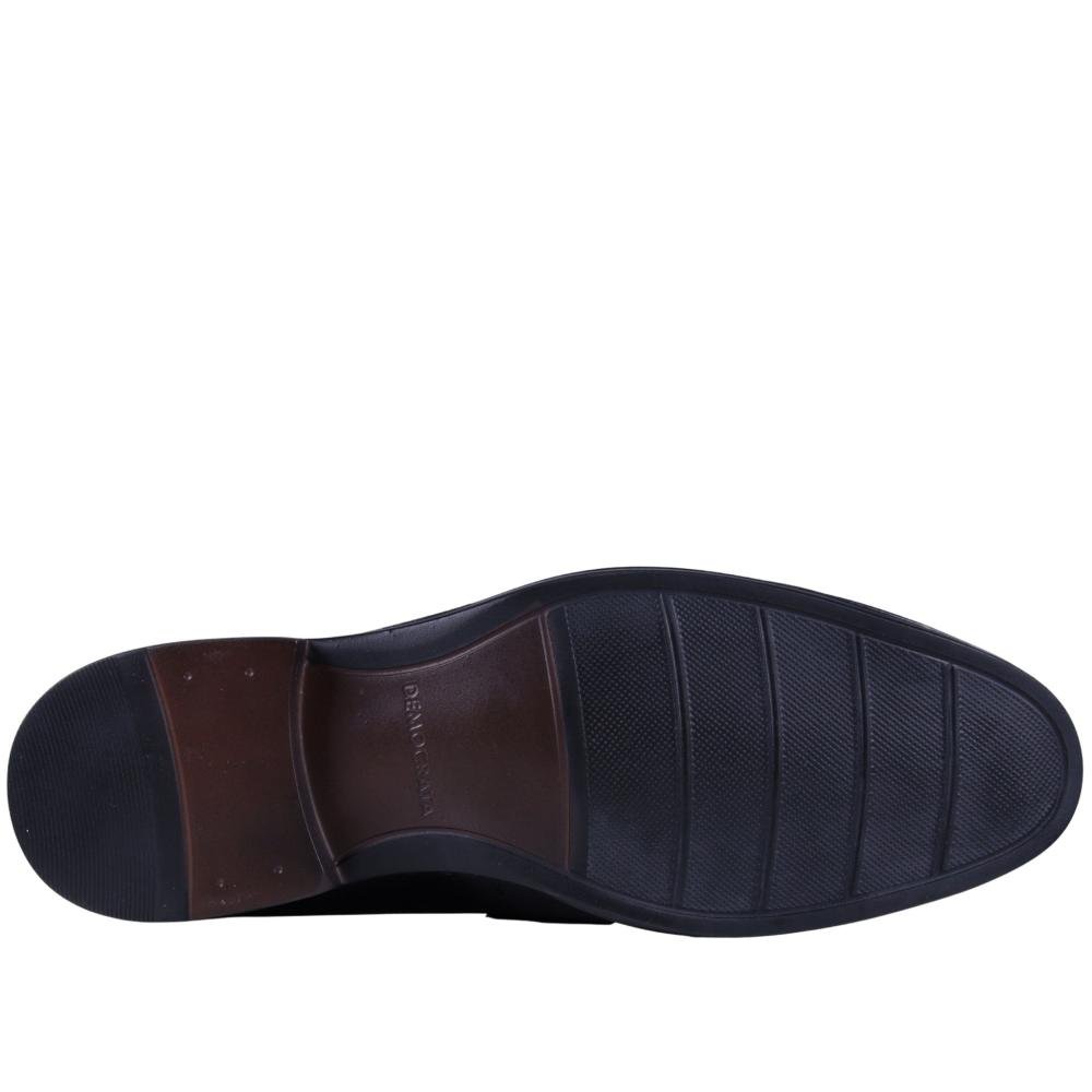 Sapato Masculino Democrata Mocassim 282206 Preto Preto 7