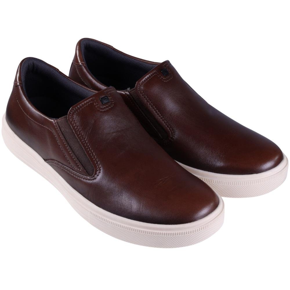 Sapatênis Masculino Pegada Slip On 111509 Marrom Marrom 2