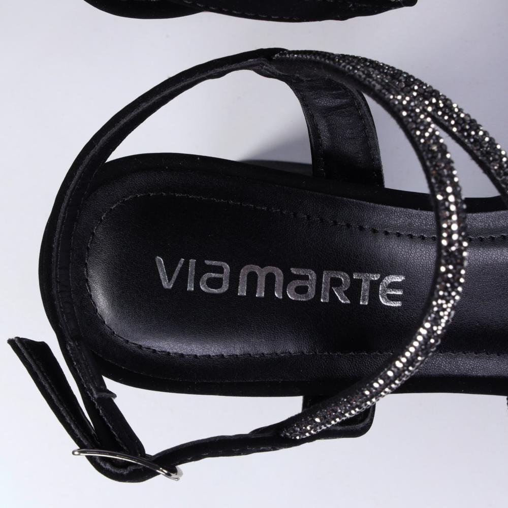 Sandália Feminina Via Marte 141-023 Preto Preto 3