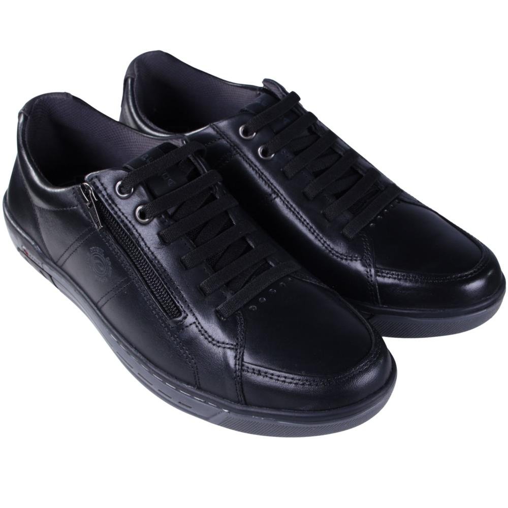 Sapatenis Masculino Pegada 119313 Preto/Preto Preto 2