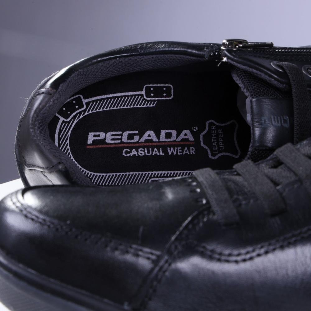 Sapatenis Masculino Pegada 119313 Preto/Preto Preto 6