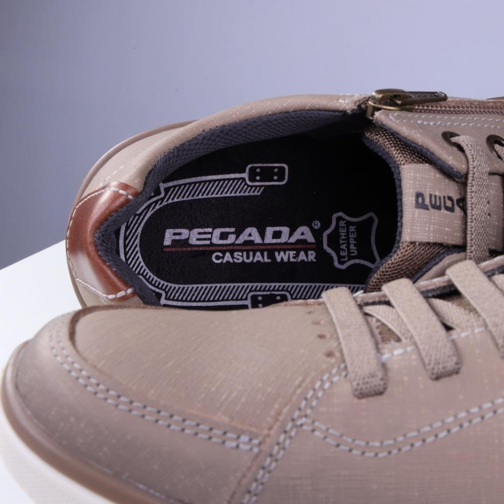 Sapatenis Masculino Pegada 119313 Areia Bege 6