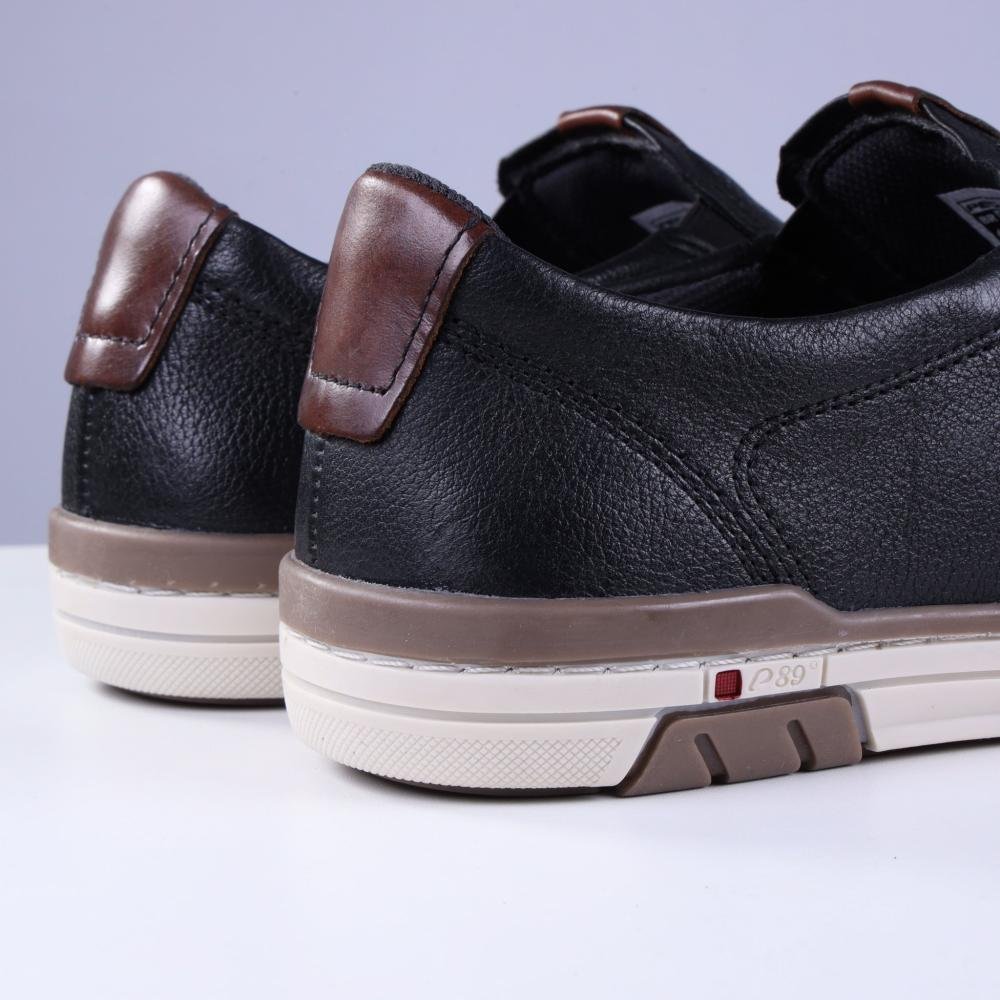 Sapatenis Masculino Pegada 119311 Preto Preto 5