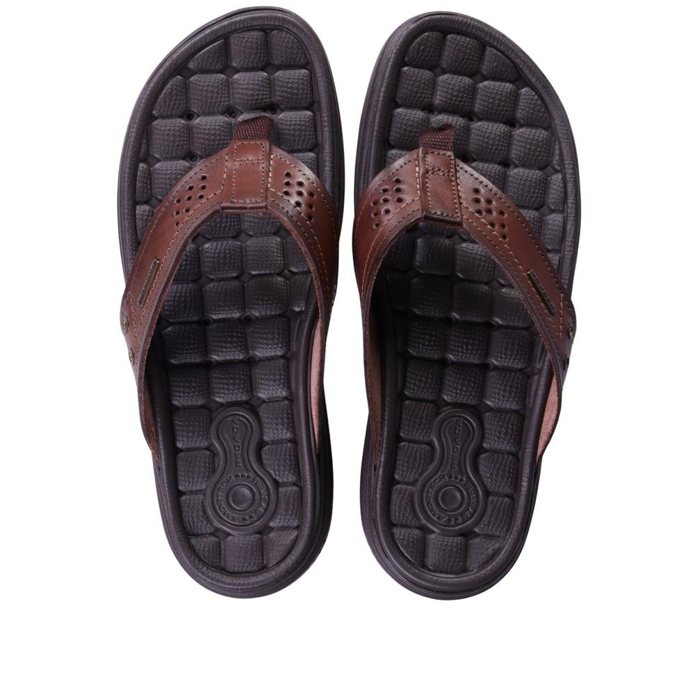 Chinelo Masculino Pegada 131221 Pinhao Marrom 6