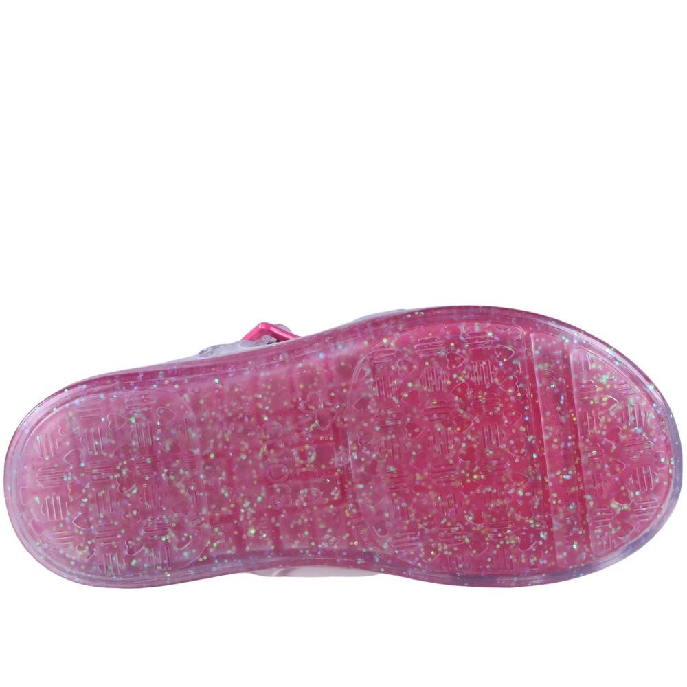 Sandália Infantil Feminina Word Colors 384001 Gliter Prata 5