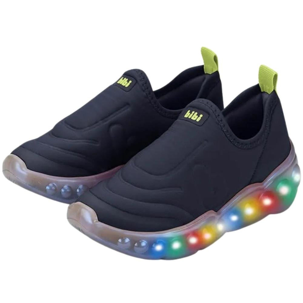 Tênis Infantil Masculino Bibi com LED 1252012 Marinho Azul 4