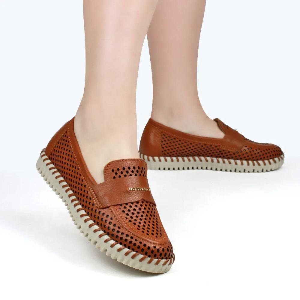 Mocassim Feminino Bottero 374104 Caramelo Marrom 2