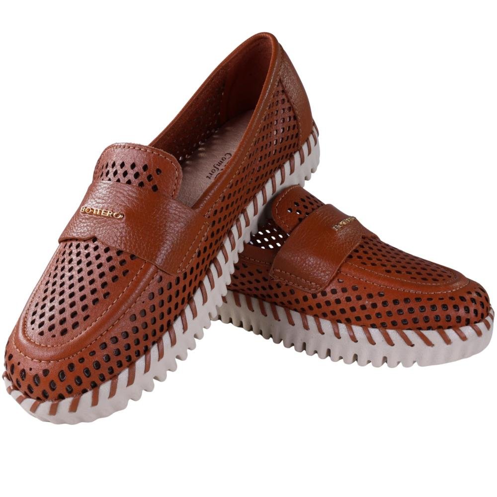 Mocassim Feminino Bottero 374104 Caramelo Marrom 3