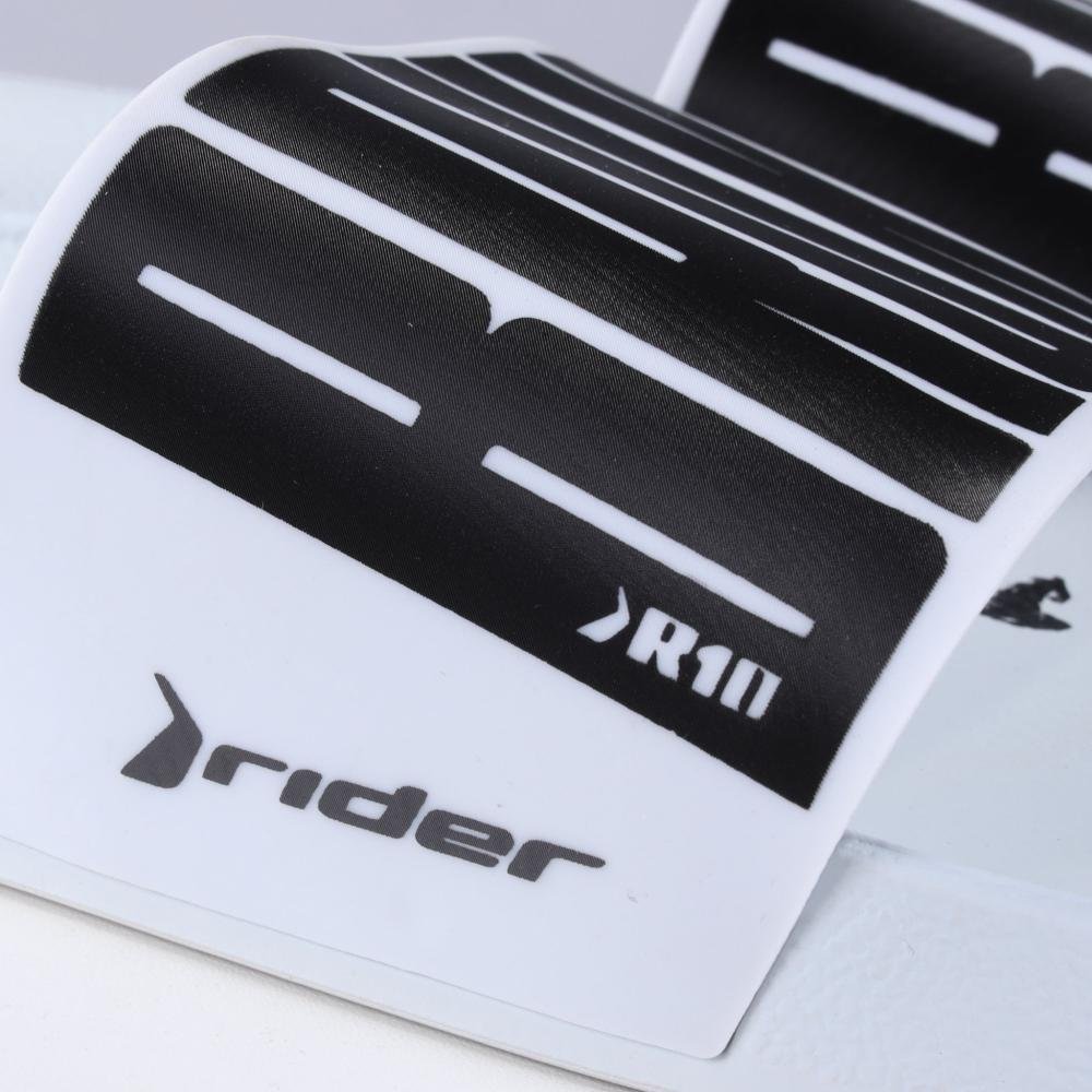 Chinelo Slide Masculino Rider R10 Ronaldinho 12562 Branco Branco 3