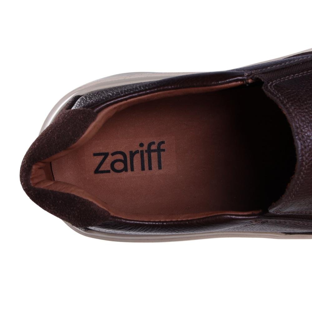 Tênis Masculino Zariff Slip On Bea005 Cafe Marrom 5