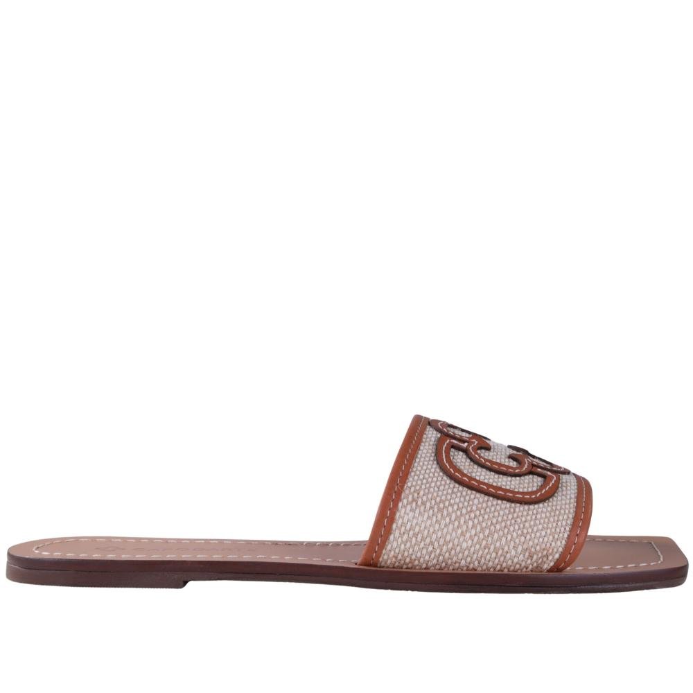 Sandália Rasteira Feminina Capodarte 4019254 Cru