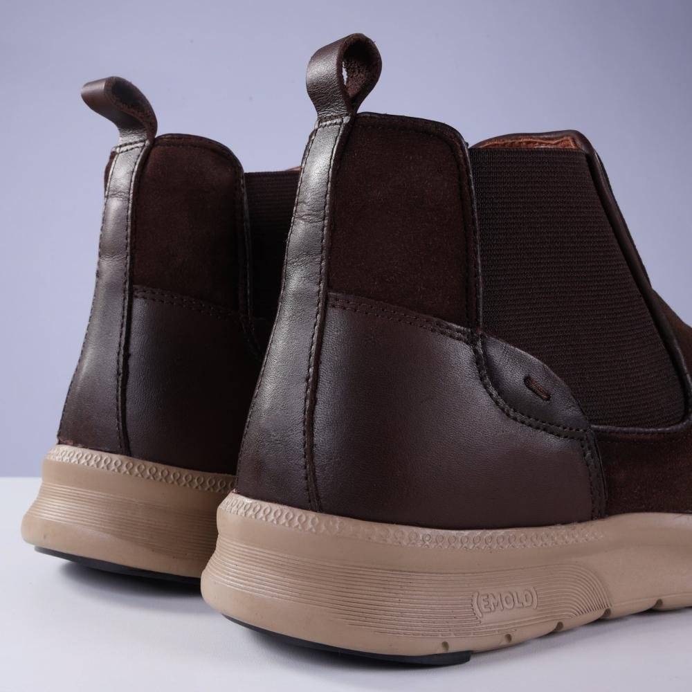 Bota Masculina Zariff em Couro 55853 Tan Marrom 4