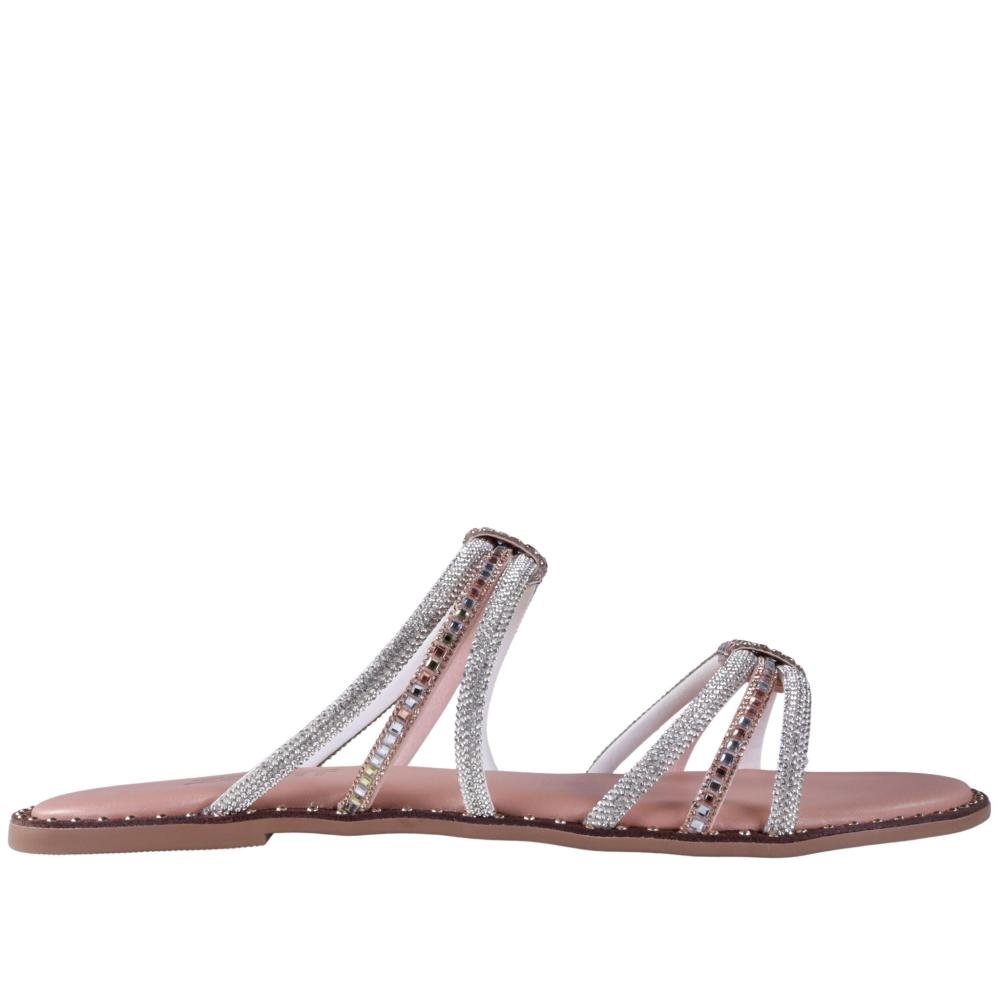 Sandália Rasteira Feminina Zariff Rrj-100 Nude