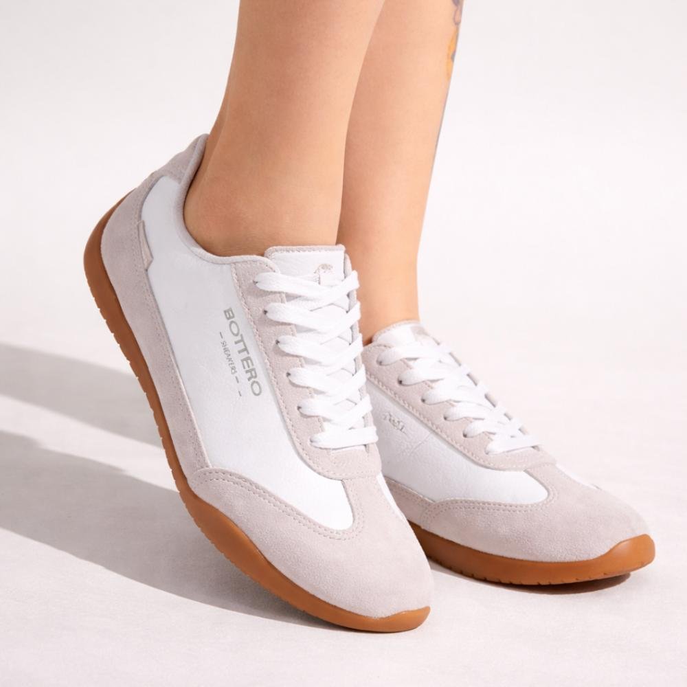 Tênis Feminino Bottero Casual 373202 Cinza/Branco Branco 2