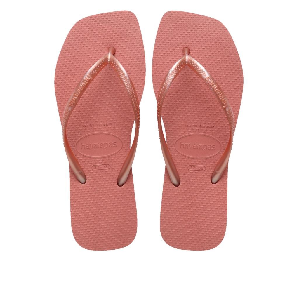 Chinelo Feminino Havaianas Glitter Slim Square Canyon