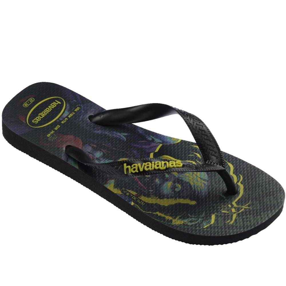 Chinelo Masculino Havaianas Herois Dc Preto Preto 2