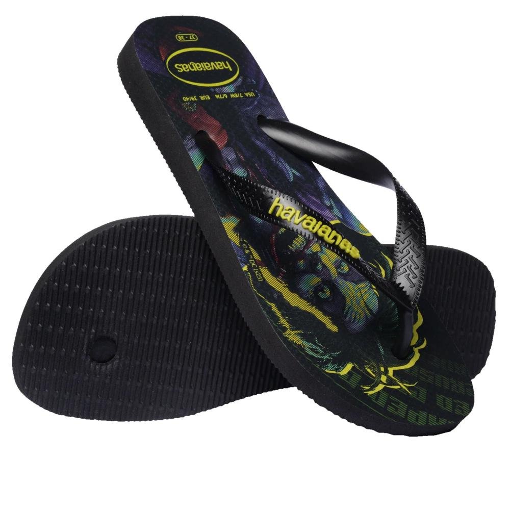 Chinelo Masculino Havaianas Herois Dc Preto Preto 4
