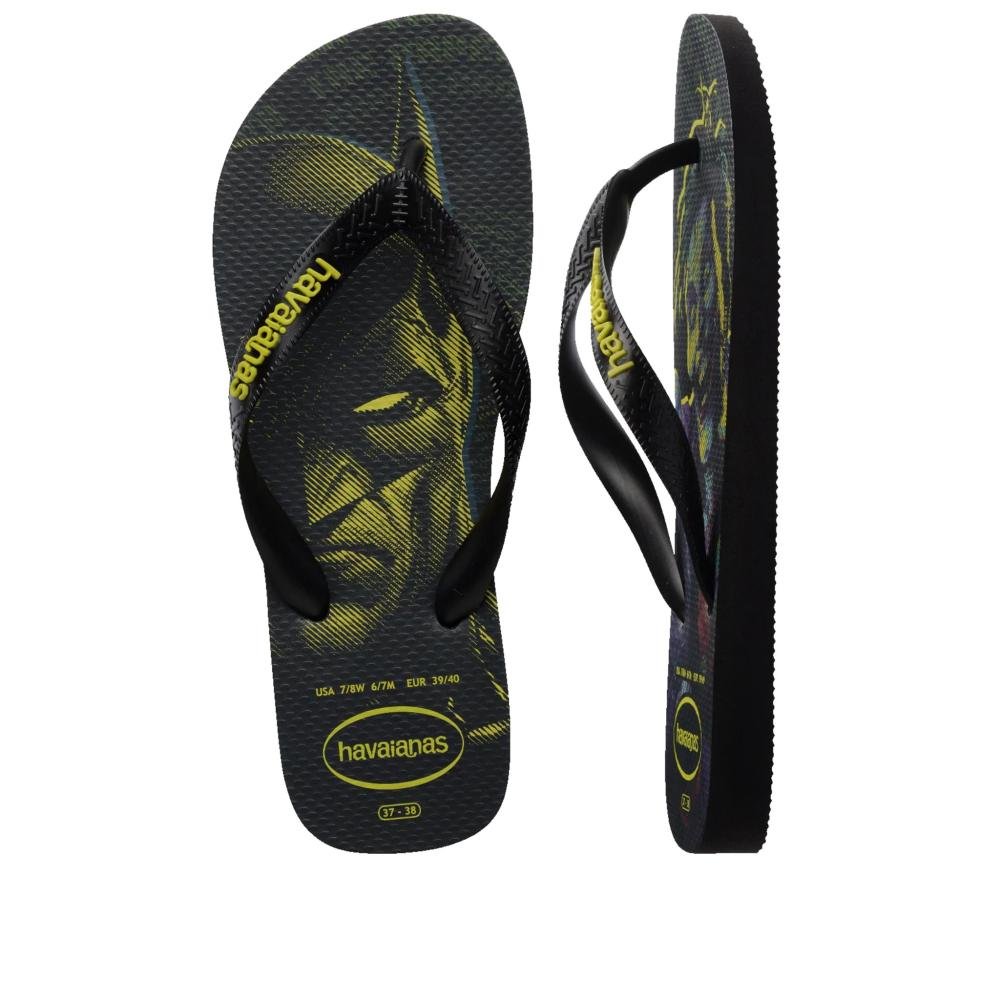 Chinelo Masculino Havaianas Herois Dc Preto Preto 5
