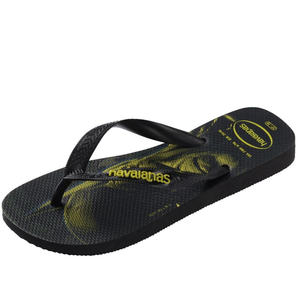 Chinelo Masculino Havaianas Herois Dc Preto Preto 6