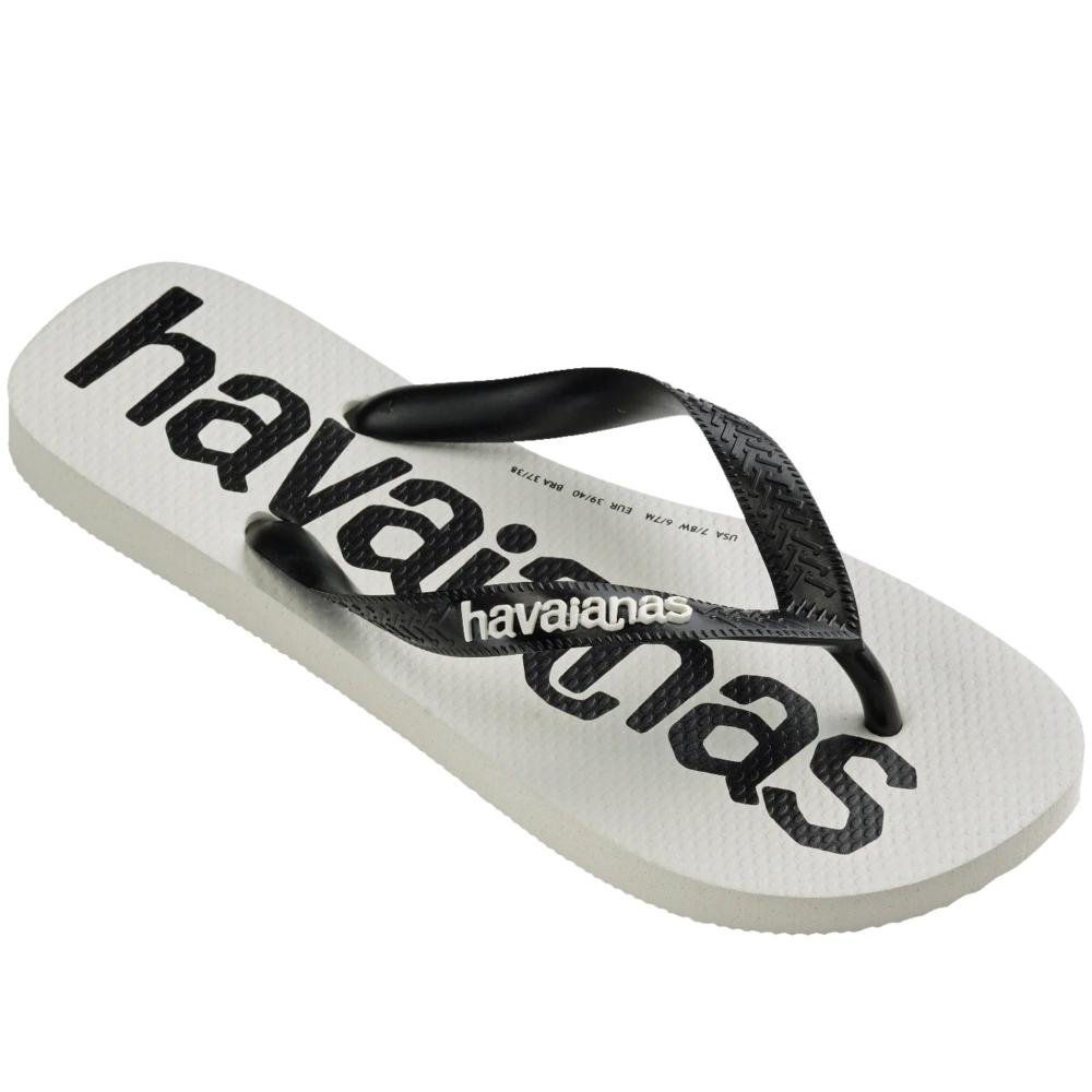 Chinelo Masculino Havaianas Logomania2 Fc Branco/Preto Branco 2