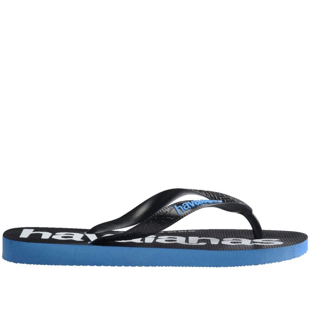 Chinelo Masculino Havaianas Logomania2 Fc Azul/Preto Preto 3