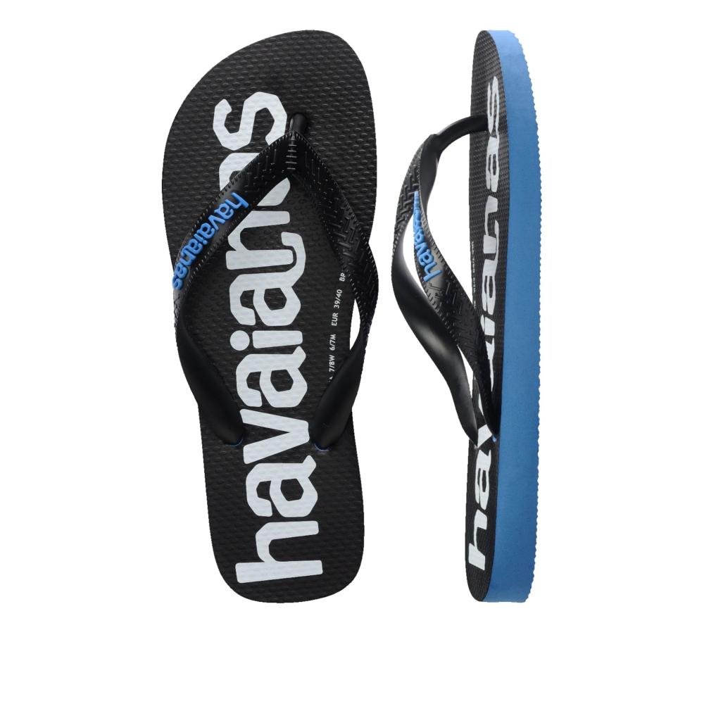 Chinelo Masculino Havaianas Logomania2 Fc Azul/Preto Preto 4