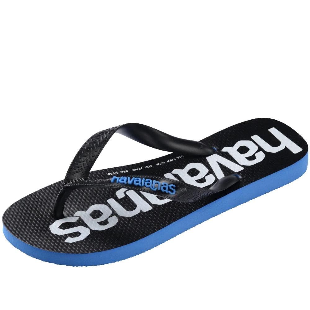 Chinelo Masculino Havaianas Logomania2 Fc Azul/Preto Preto 6