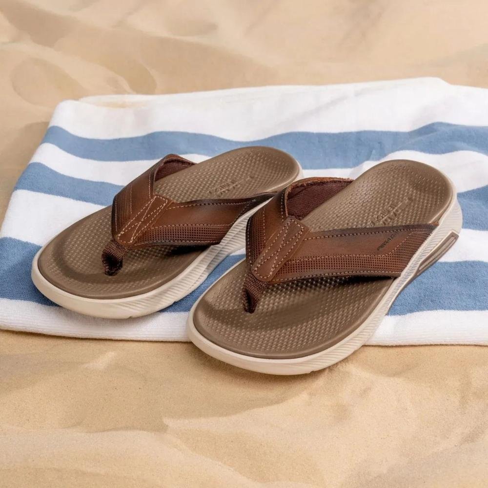 Chinelo Masculino Pegada 134701 Caqui Marrom 2