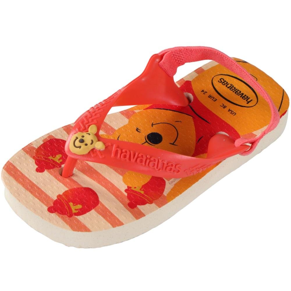 Chinelo Infantil Havaianas Classics Fc Buttercream Laranja 3