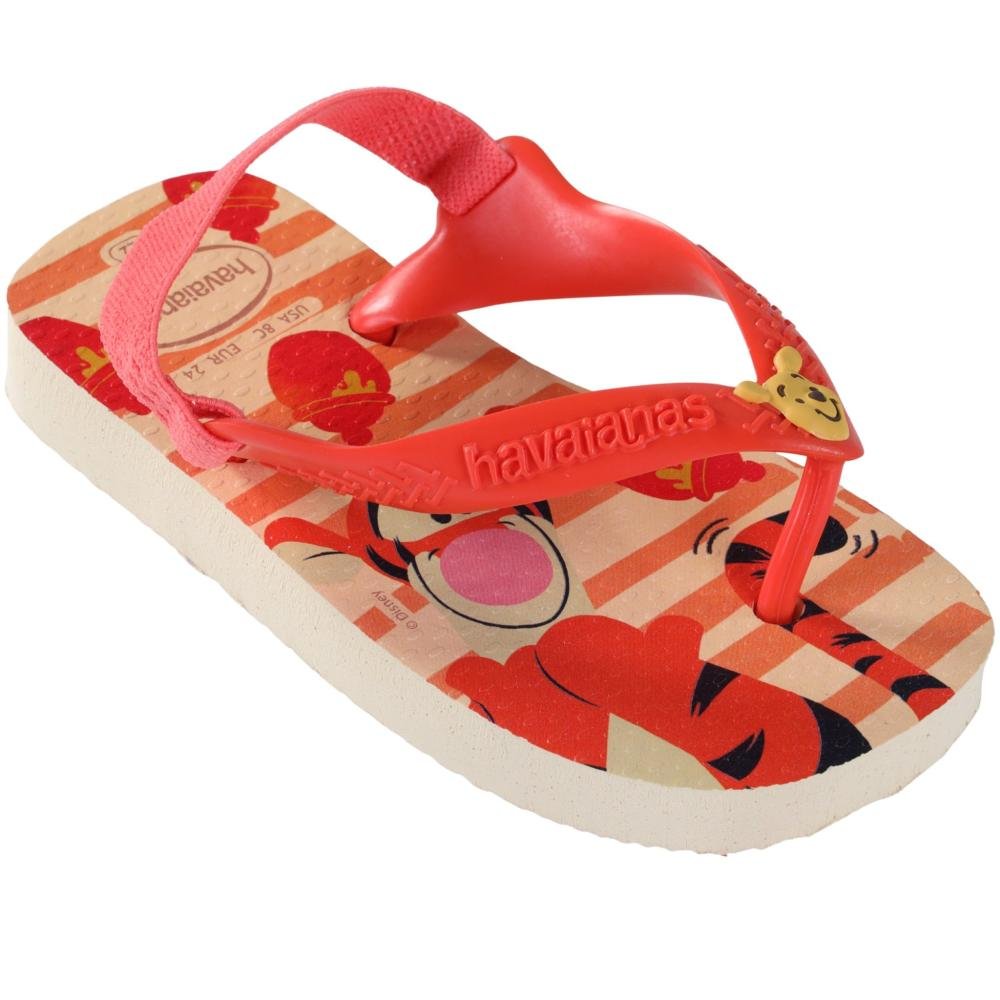 Chinelo Infantil Havaianas Classics Fc Buttercream Laranja 5