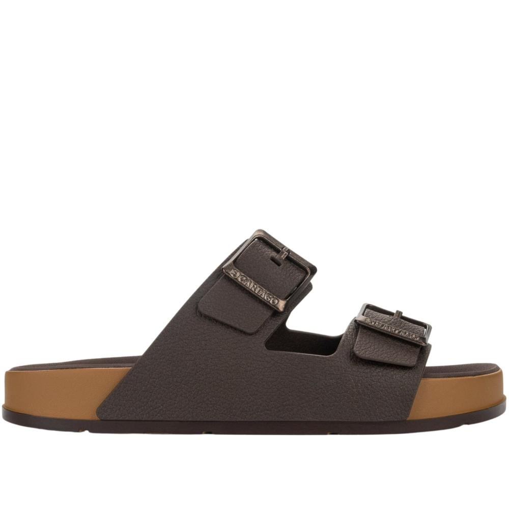 Chinelo Slide Cartago Masculino Milão Plus 12501 Castor/Marrom