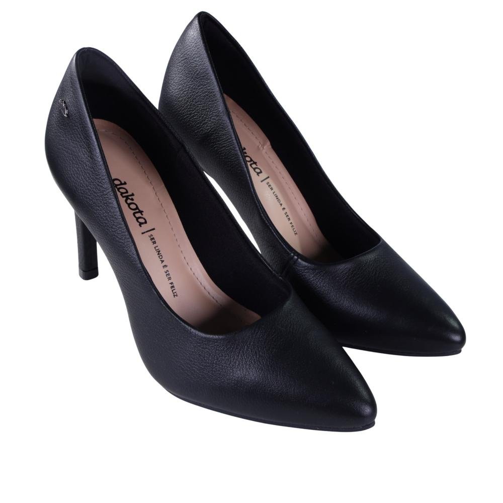 Scarpin Feminino Dakota Salto Alto G5051 Preto Preto 2
