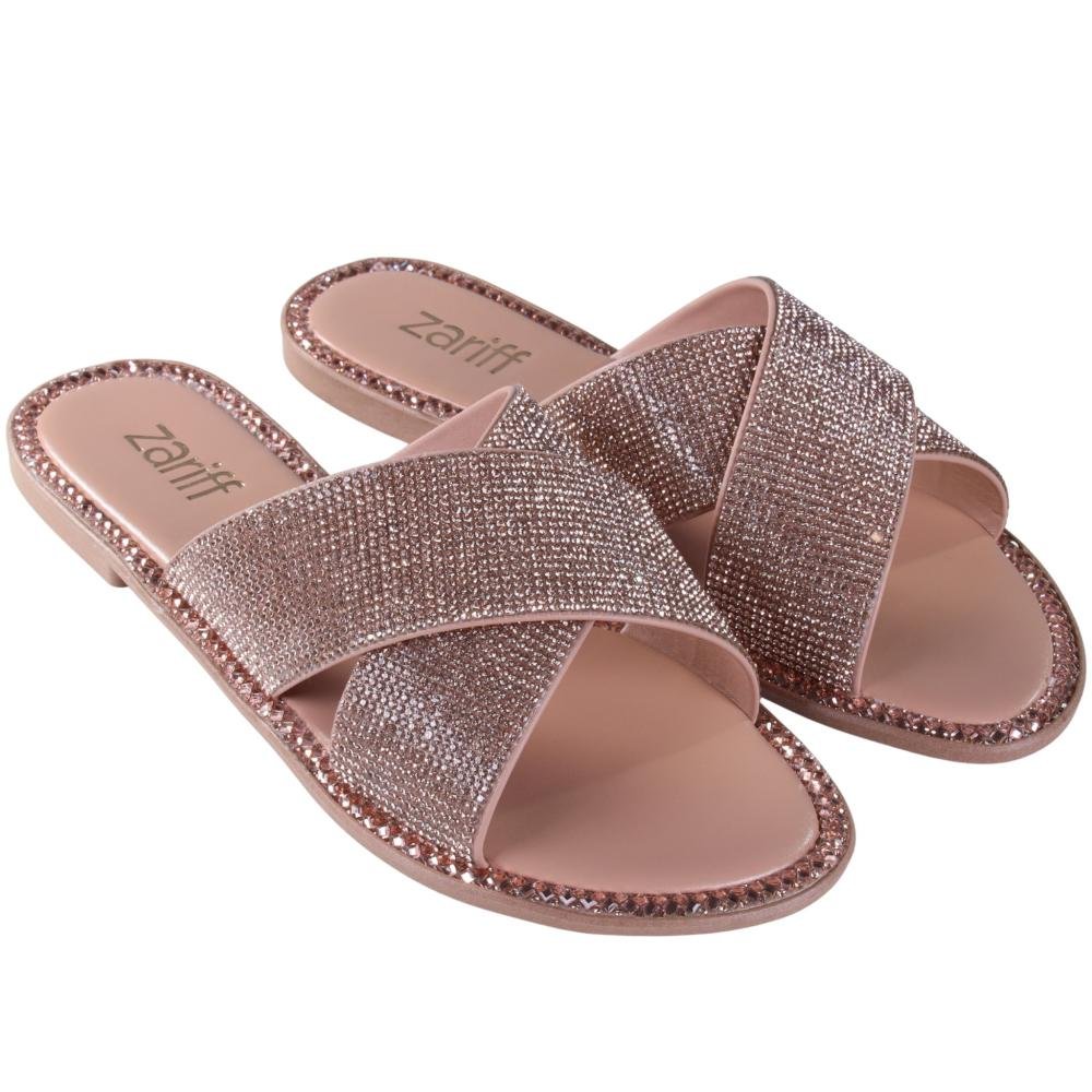 Tamanco Feminino Rasteiro Zariff 1618006252 Antique Bege 2