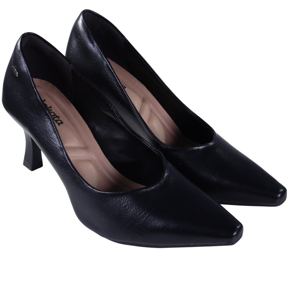 Scarpin Feminino Dakota D01112 Preto Preto 2