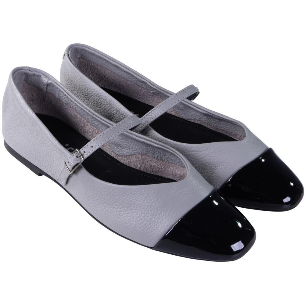 Sapatilha Feminina Zariff 2274-1605 Cinza/Preto Cinza 2