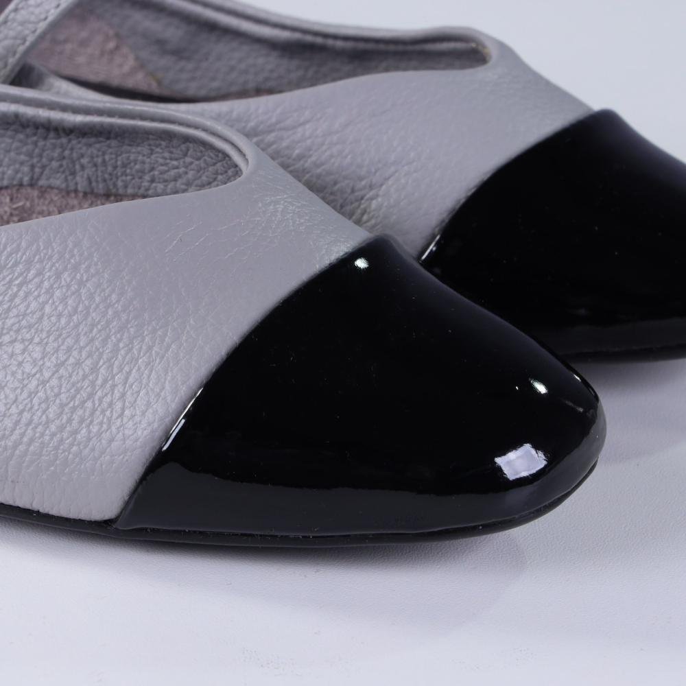 Sapatilha Feminina Zariff 2274-1605 Cinza/Preto Cinza 5