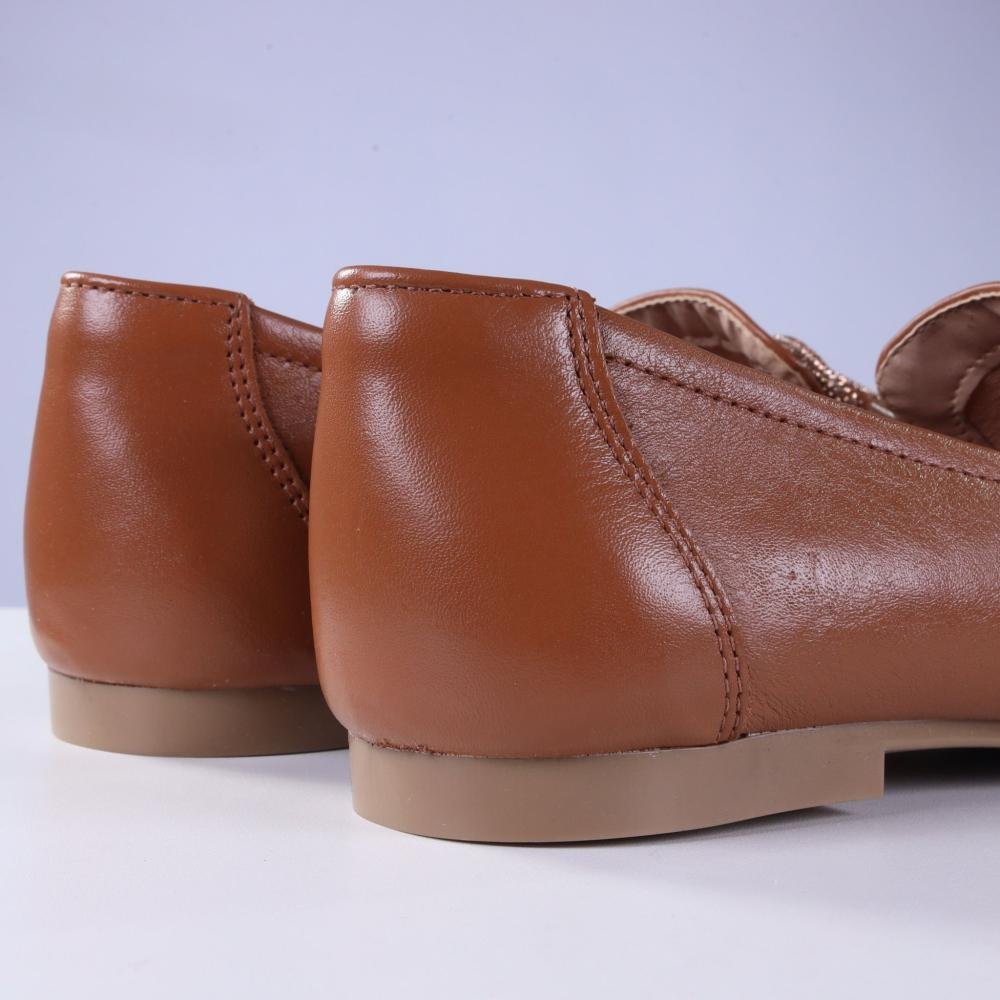 Loafer Zariff Feminino Vl08 Camel Marrom 3