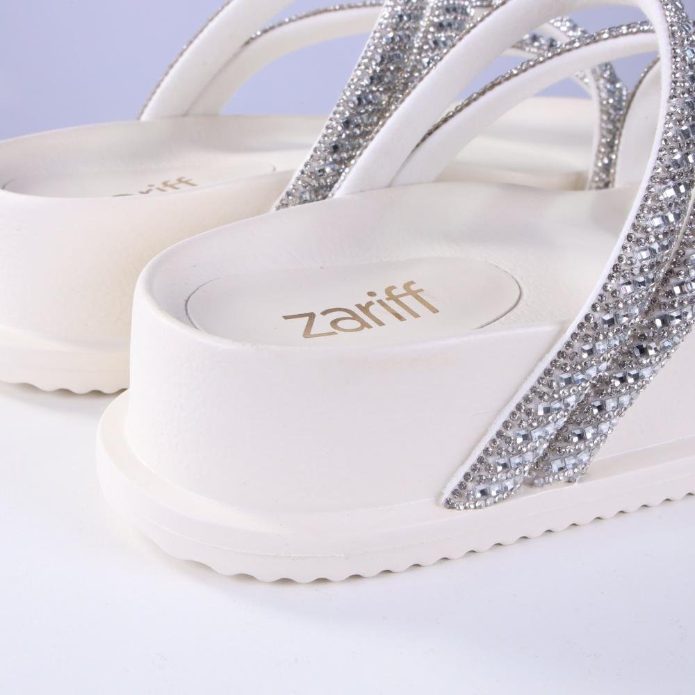 Papete Feminina Zariff 1550001252 Off White Branco 4