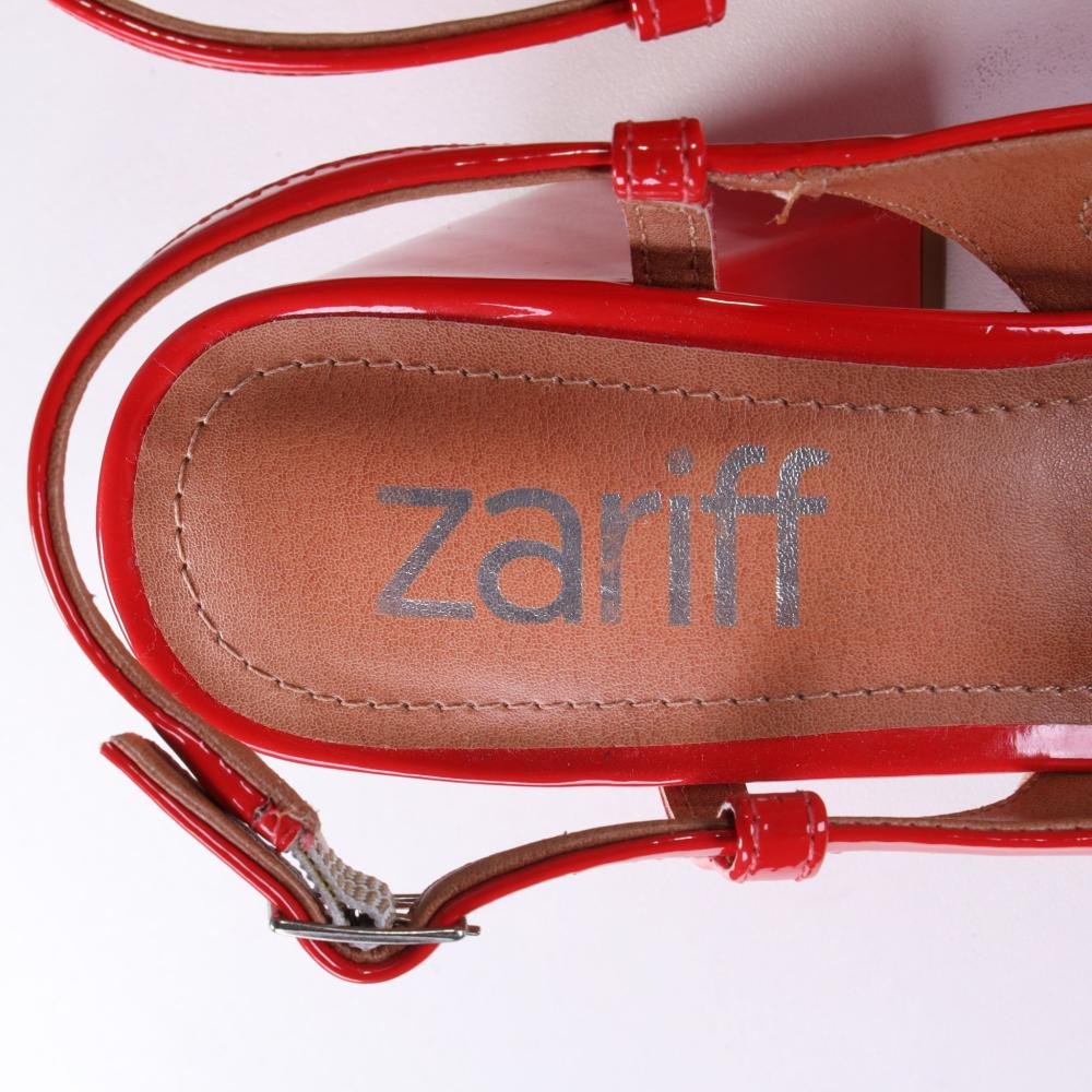 Sapato Feminino Zariff Slingback 2302-71611 Vermelho Vermelho 5