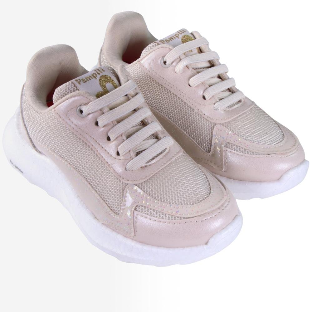 Tênis Infantil Menina Pampili 746.041 Nude Bege 2