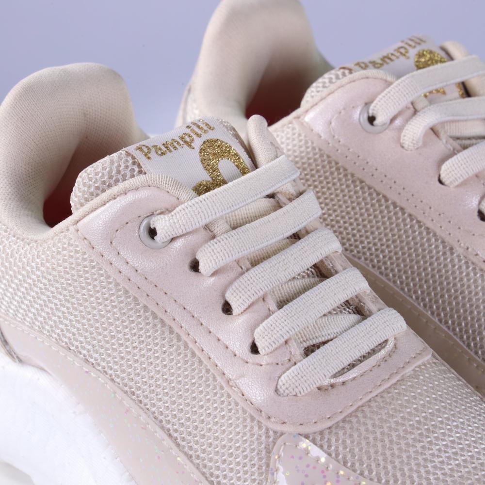 Tênis Infantil Menina Pampili 746.041 Nude Bege 3