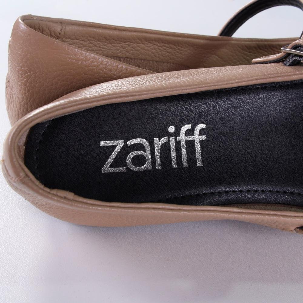 Sapatilha Feminina Zariff 2274-1605 Duna/Preto Bege 3