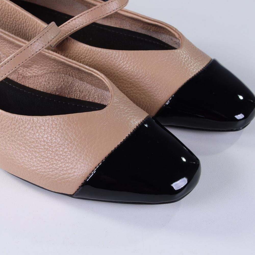 Sapatilha Feminina Zariff 2274-1605 Duna/Preto Bege 4