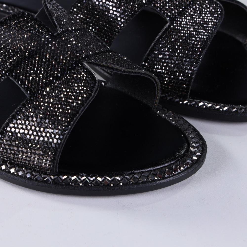 Tamanco Feminino Rasteiro Zariff 1618019252 Preto Preto 5