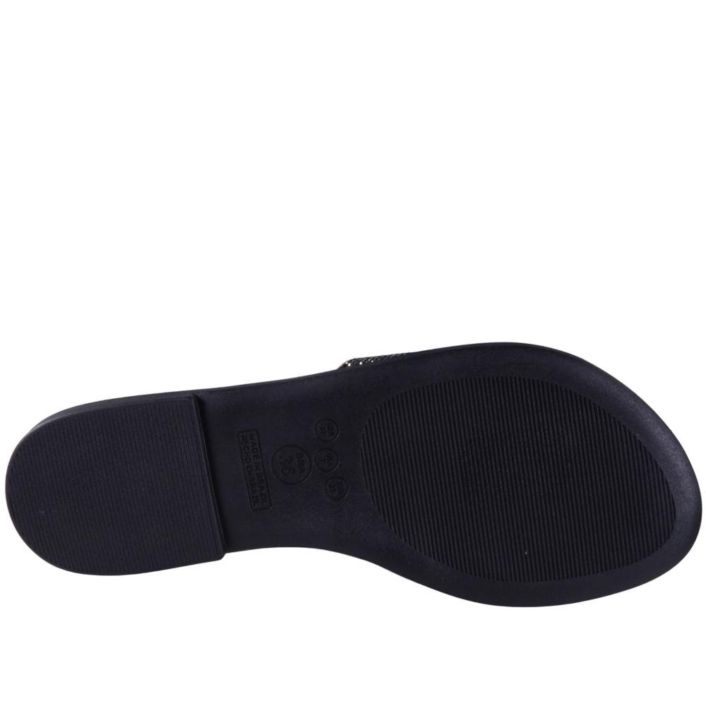 Tamanco Feminino Rasteiro Zariff 1618019252 Preto Preto 6