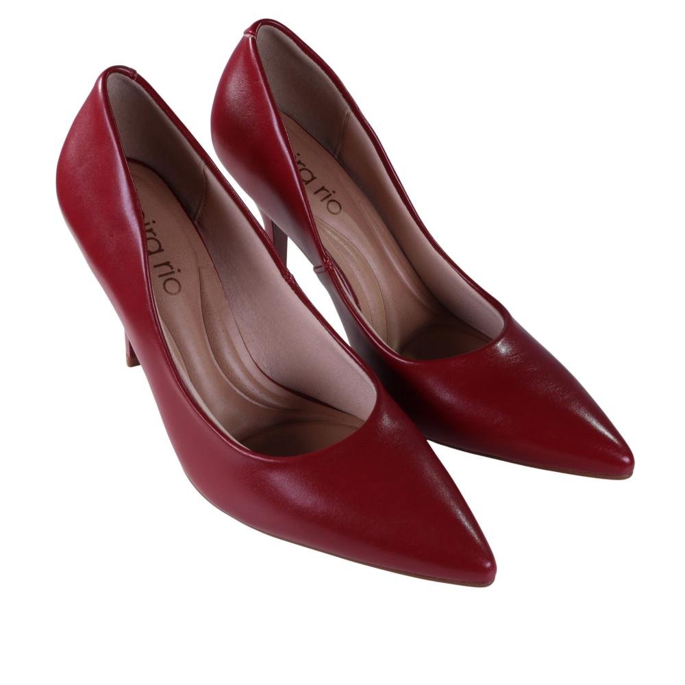 Scarpin Feminino Beira Rio 4122.1400 Vermelho Vermelho 2