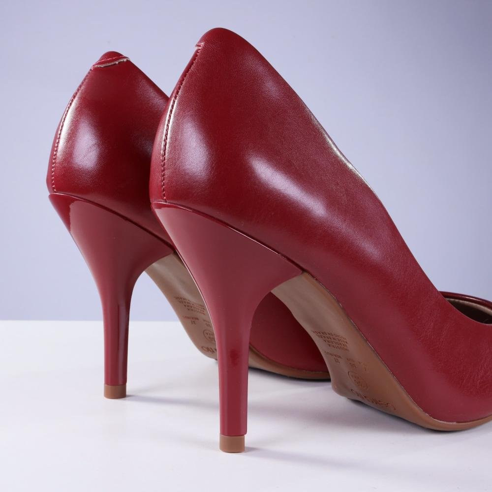 Scarpin Feminino Beira Rio 4122.1400 Vermelho Vermelho 5