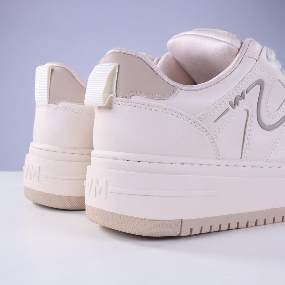 Tênis Feminino Via Marte Casual 306-002 Marfim Branco 3