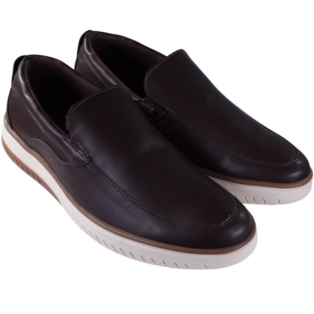 Sapato Masculino Zariff Slip-On 11.007 Cafe Preto 2