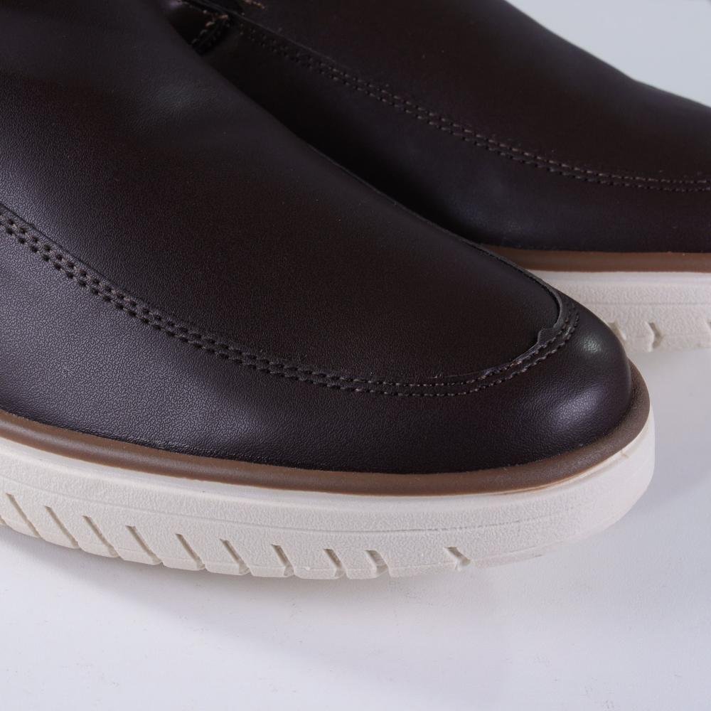 Sapato Masculino Zariff Slip-On 11.007 Cafe Preto 3